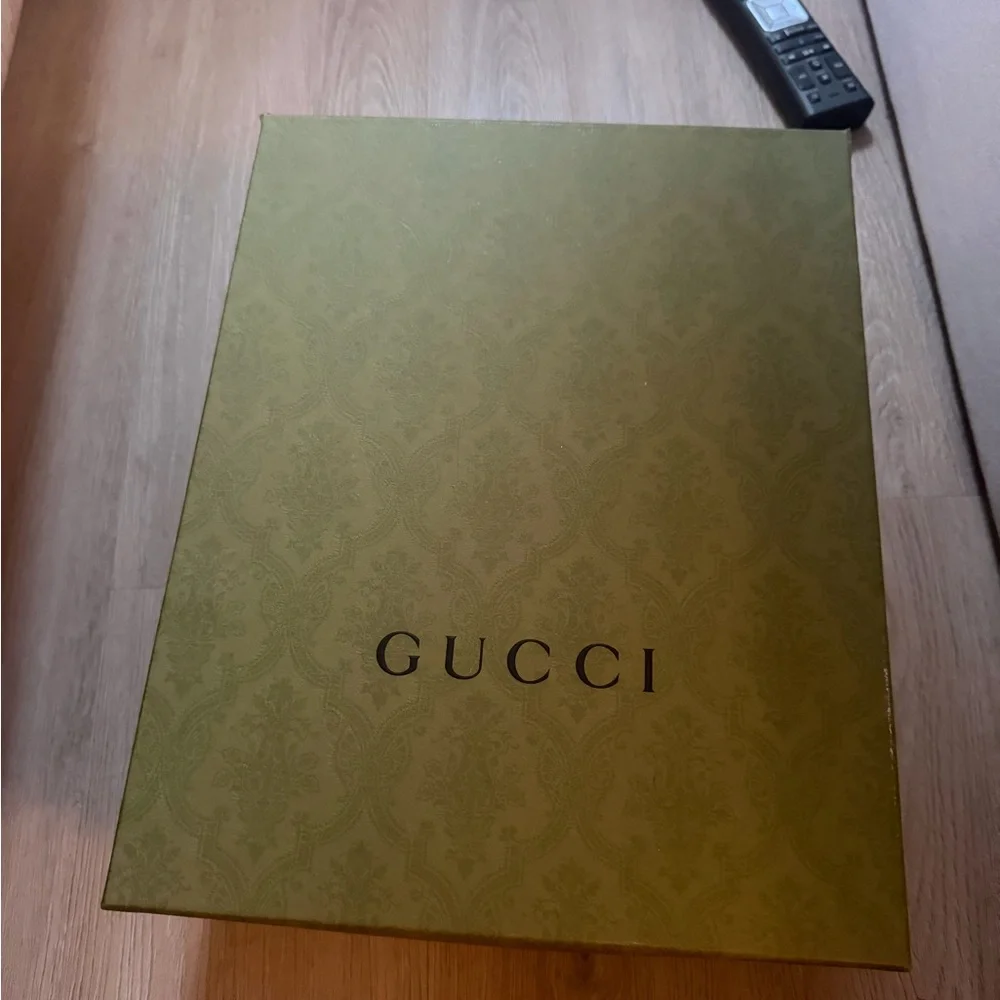 Gucci Women's Dark Blue Monogram Slide Sandals - Picture 4 of 5